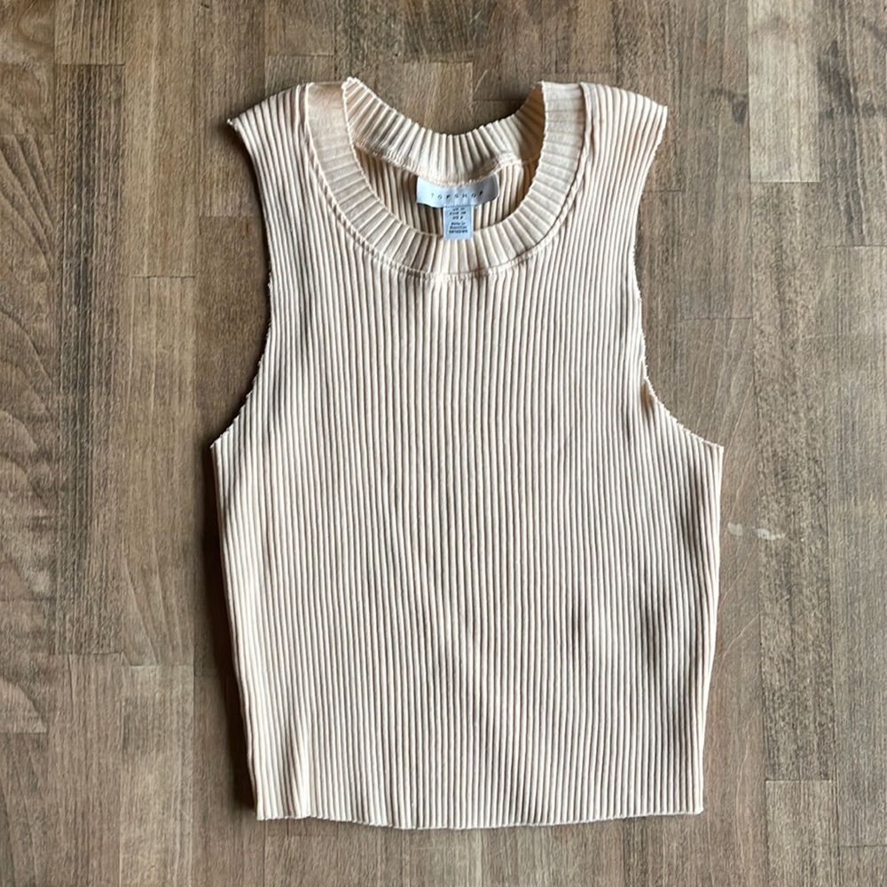Cropped Topshop sweater sleeveless
